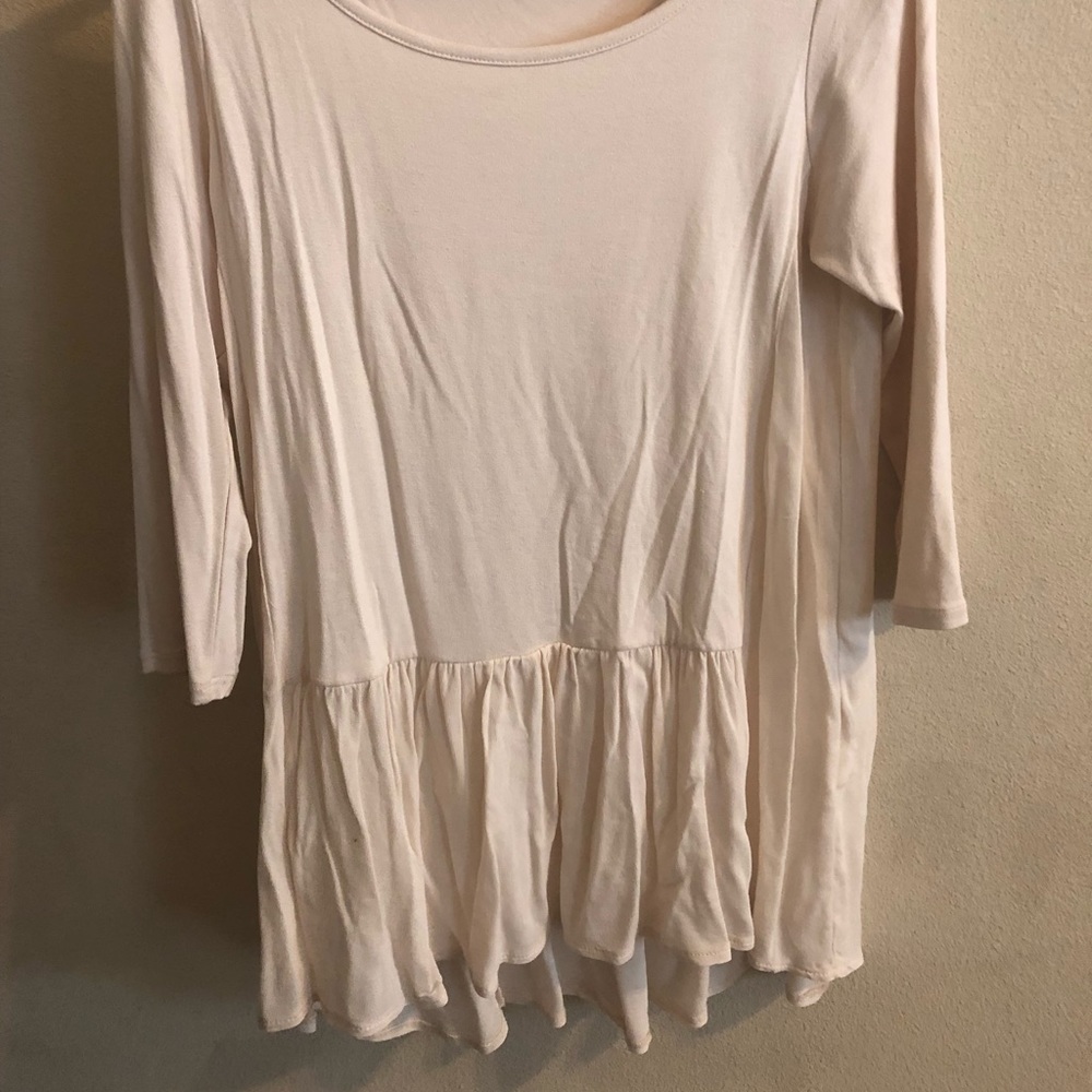 Blush pink tunic top